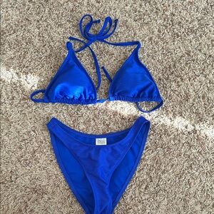Vibrant Blue Bikini Set